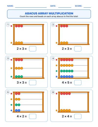 Abacus Array Multiplication