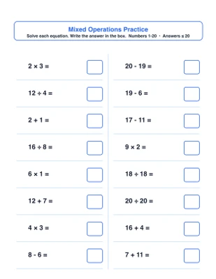 Basic Operations Practice