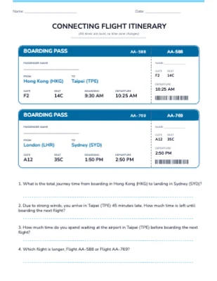 Flight Boarding Pass