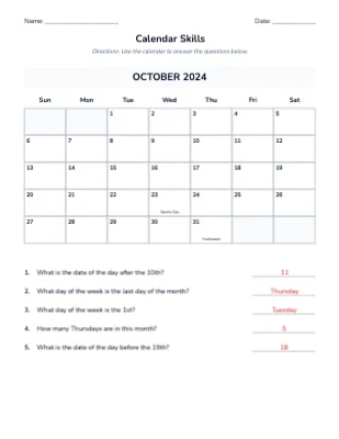 Calendar Skills