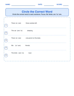 Grammar Choice Practice