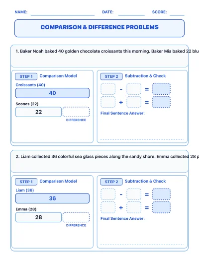 Comparison & Difference Problems