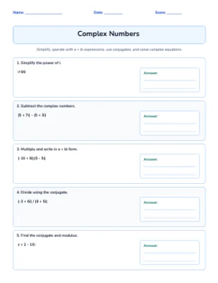 Complex Numbers