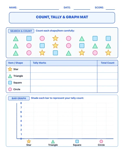 Count, Tally & Graph Mat