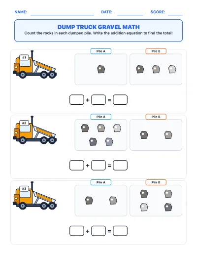 Dump Truck Gravel Math