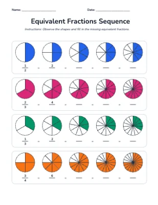 Eq. Fractions Sequence