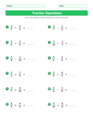 Fraction Operations