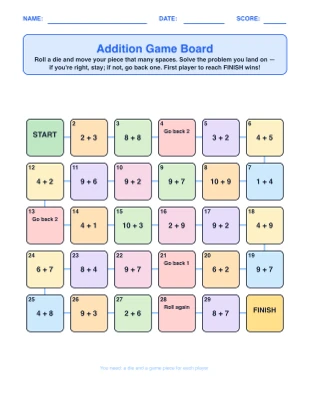 Game Board (Roll & Move)