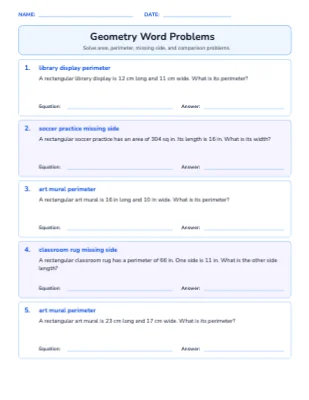 Geometry Word Problems