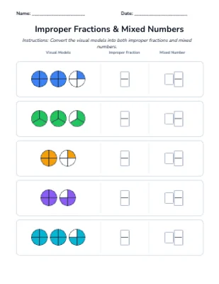 Improper to Mixed Fractions