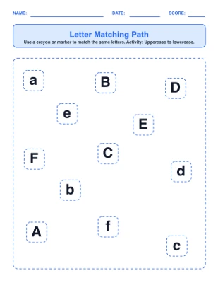 Letter Matching Path