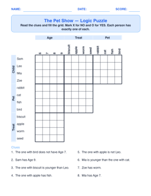 Logic Grid Puzzle