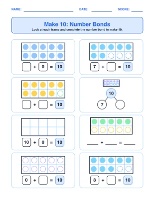 Make 10 Number Bonds