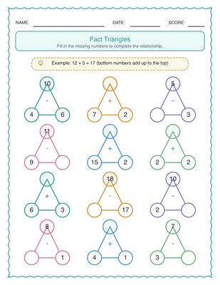 Number Bonds