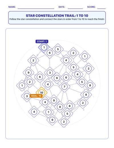 Number Web & Constellation Trail