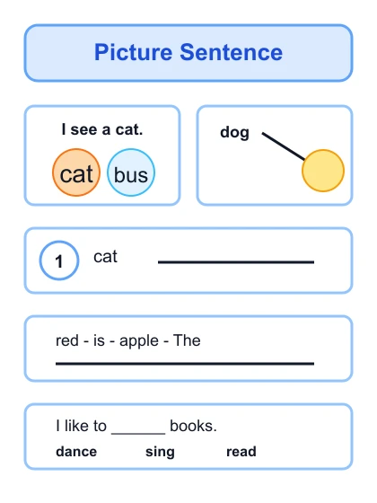 Picture Sentence Practice
