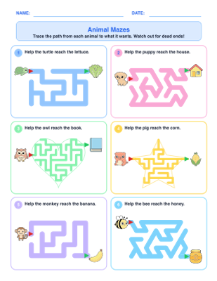 Animal Mazes