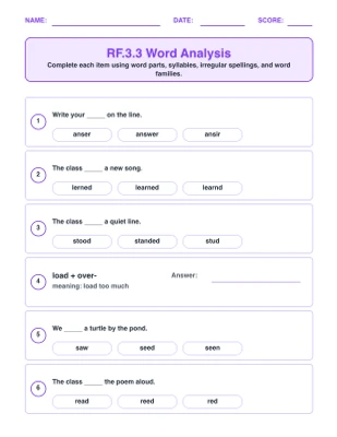 Word Analysis (RF.3.3)