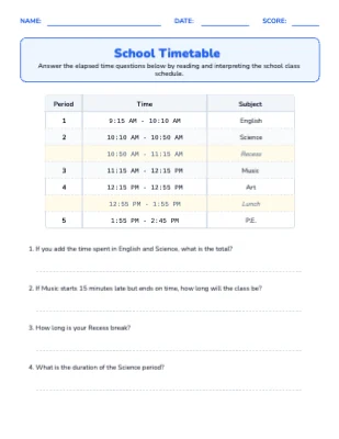 School Timetable