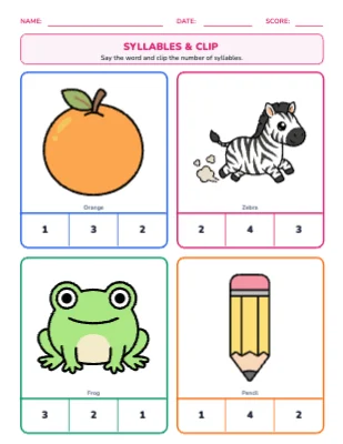 Syllables & Clip