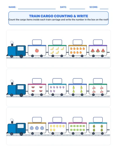 Train Cargo Counting & Write