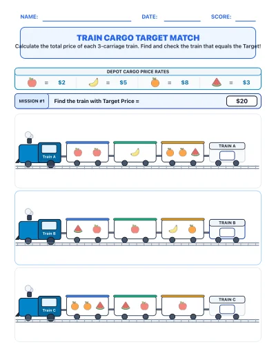 Train Cargo Target Match