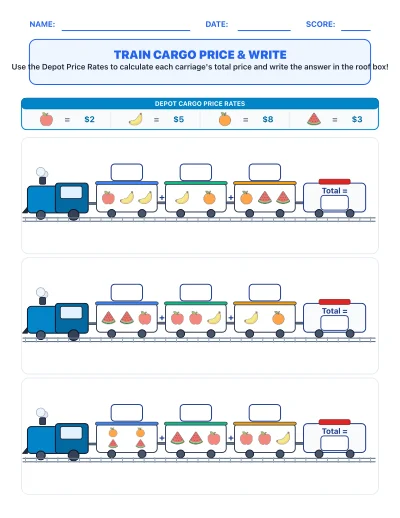 Train Cargo Carriage Value & Write