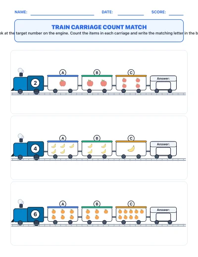 Train Carriage Count Match