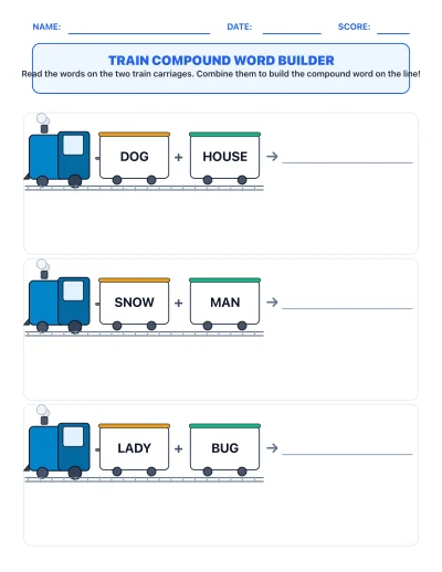 Train Compound Word Builder